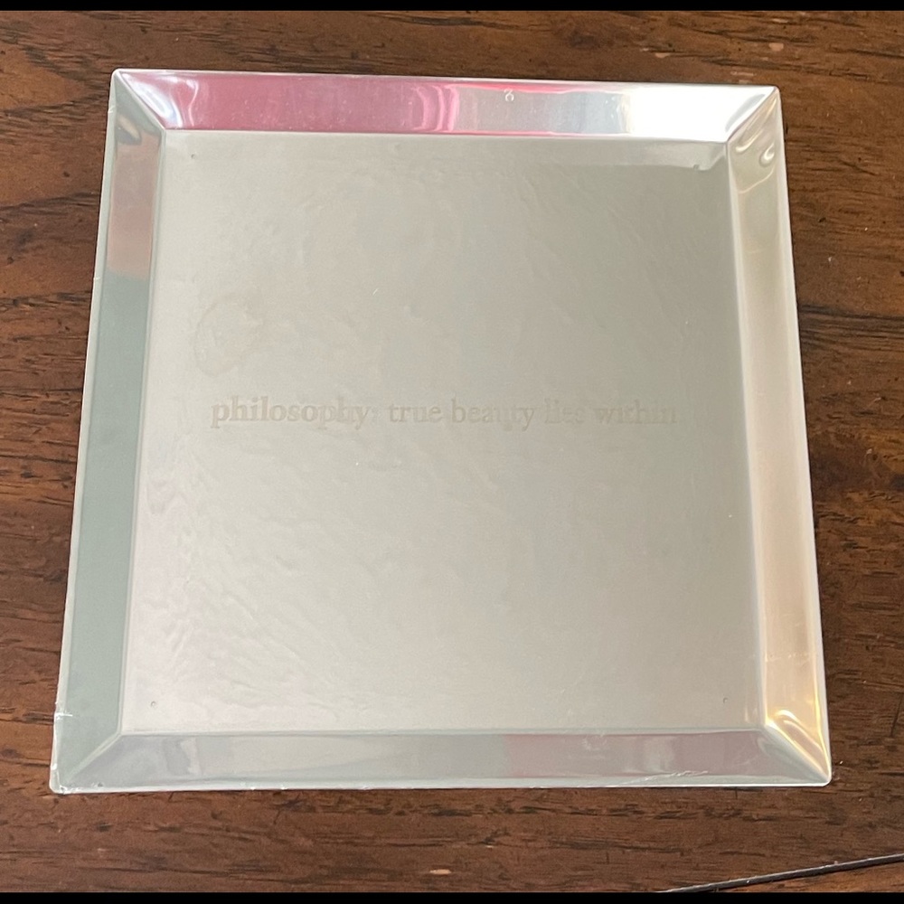 NEW Philosophy True Beauty Lies Within silver tray